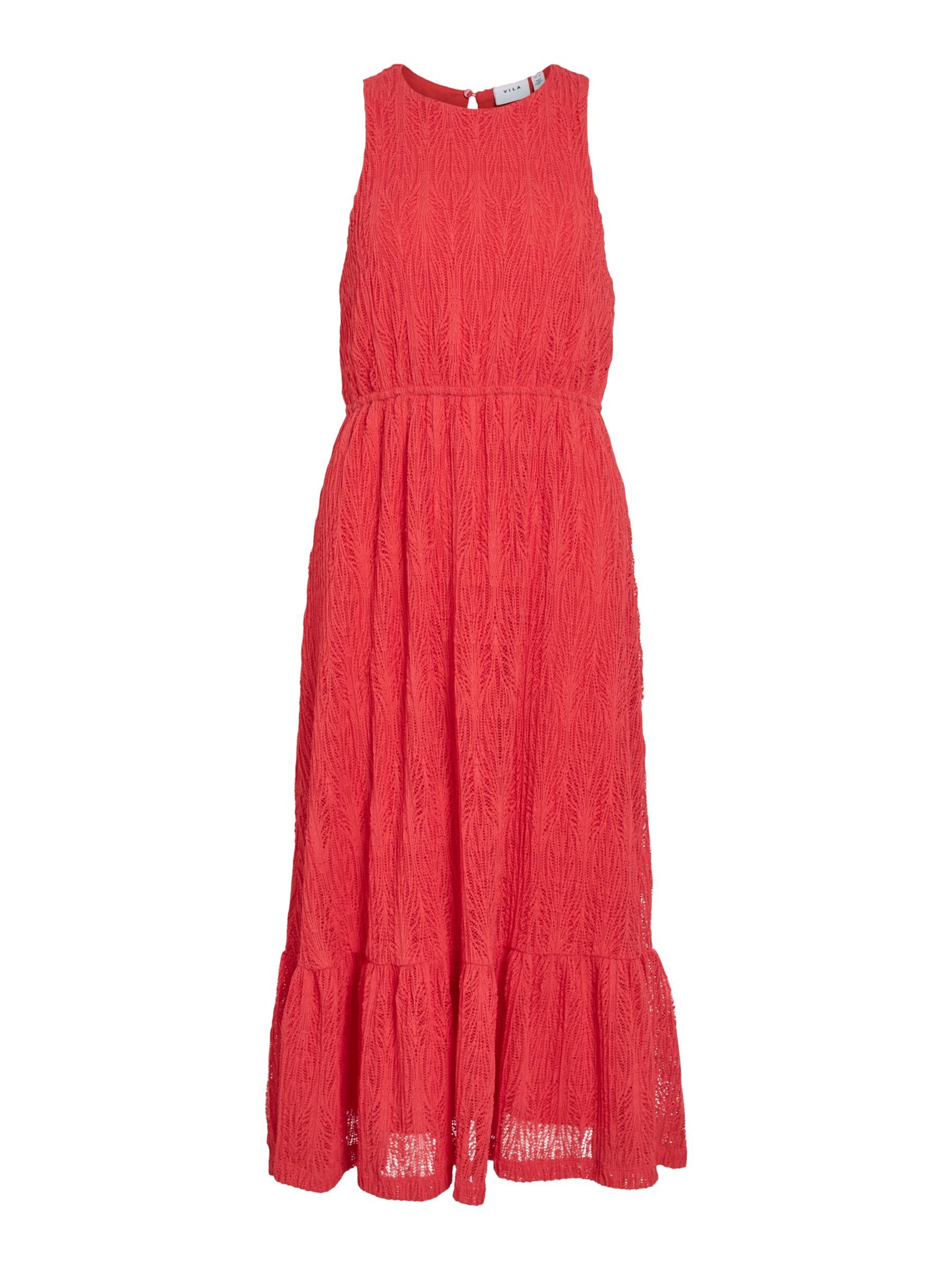 VILA Jurk 'VIMusera' in de kleur Grenadine, Productweergave