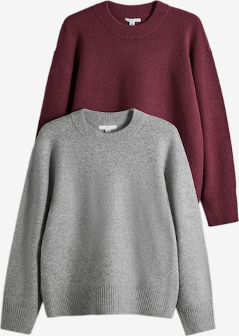 The Set Pullover in Grau: Vorderseite