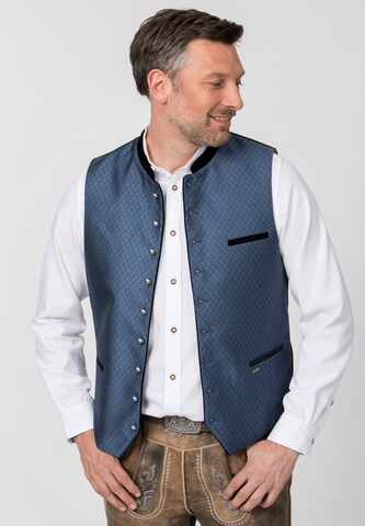 STOCKERPOINT Traditional Vest 'Amato' in Blue: front