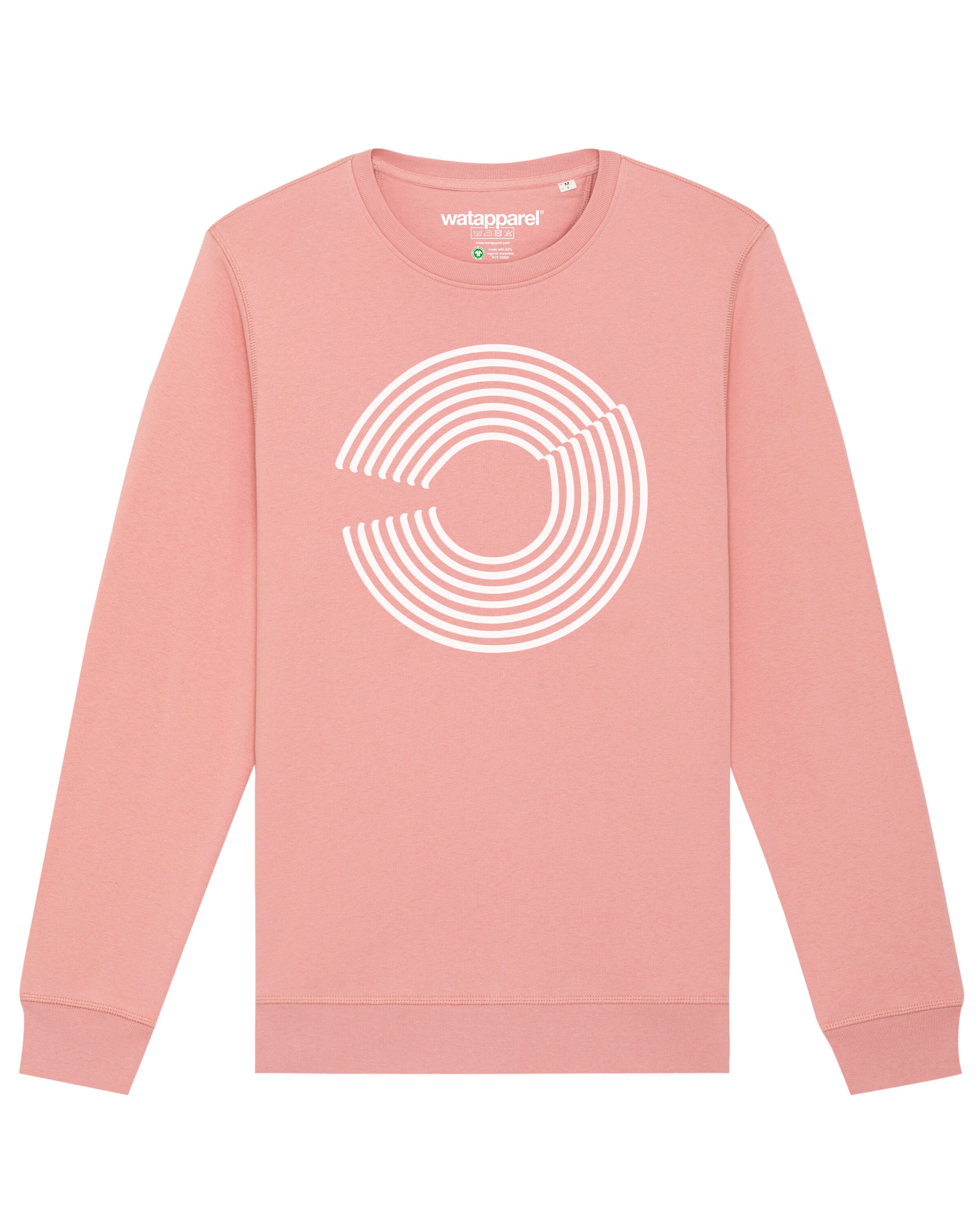 Watapparel Sweatshirt ' Abstract 01 ' in Roze: voorkant