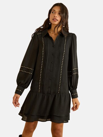 love & roses Blusenkleid in Schwarz: Vorderseite