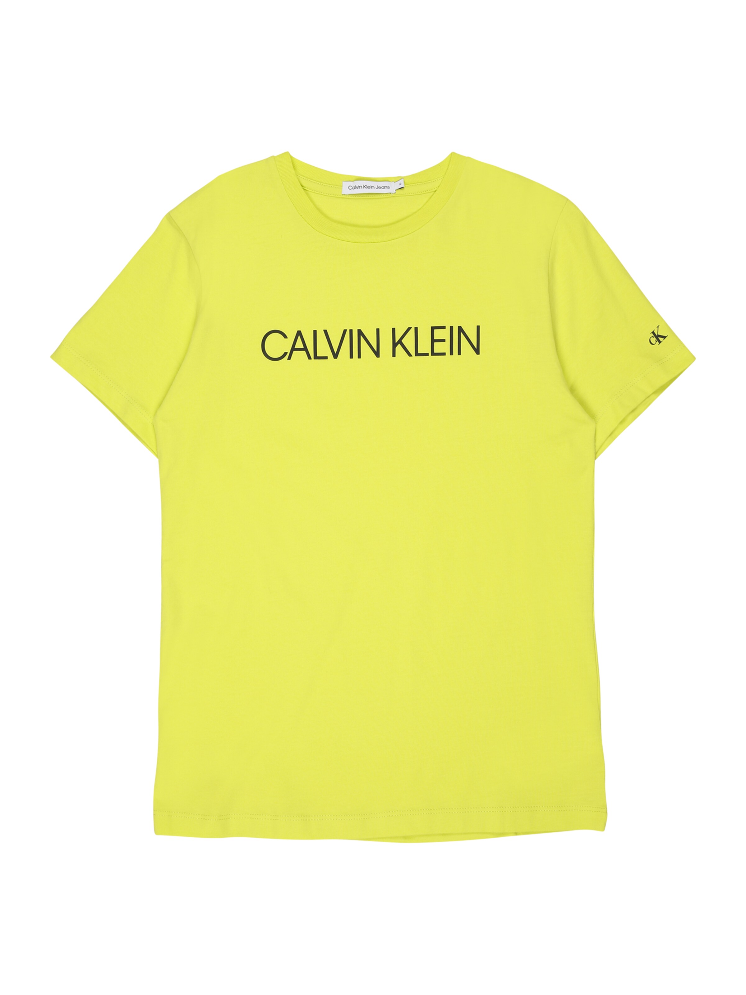 Kinder Teens (Gr. 140-176) Calvin Klein Jeans T-Shirt 'Institutional' in Limone - VV29234