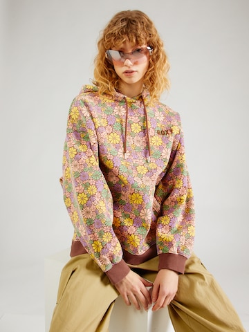 ROXY Sweatshirt 'THAT GIRL BEAUTIFUL' in Brown: front