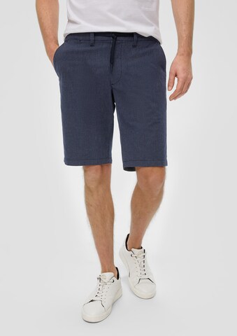s.Oliver Slimfit Chino in Blauw: voorkant