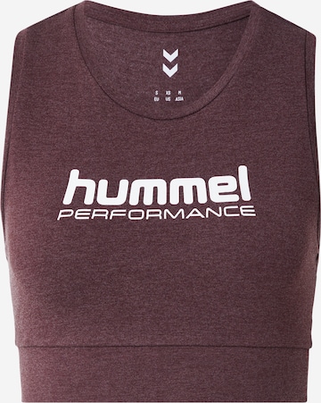 Hummel Sporttop 'Pulse' in Bruin: voorkant