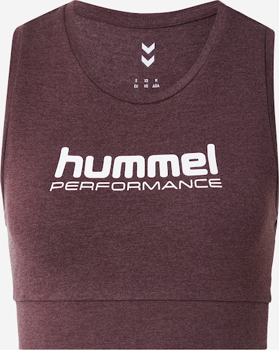 Hummel Sports top 'Pulse' in L in Chocolate / White, Item view