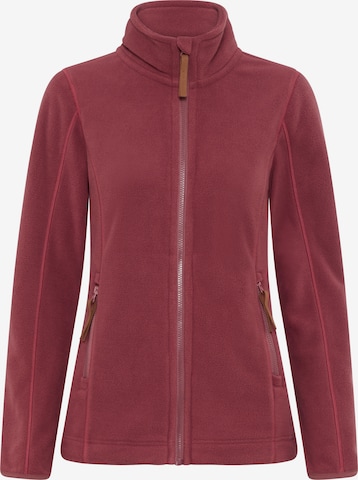 POLARINO Athletic Fleece Jacket in Red: front