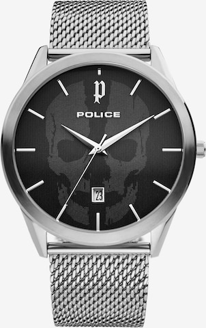 POLICE Analog Watch in Silver: front