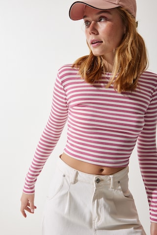T-shirt Happiness İstanbul en rose