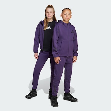 ADIDAS SPORTSWEAR Tapered Sports trousers 'Z.N.E.' in Purple: front