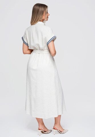 Robe ' OW-DLR-E0012' Ombre en blanc