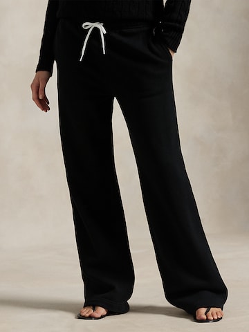 Polo Ralph Lauren Широкий Штаны 'ARCTIC' в Черный: спереди