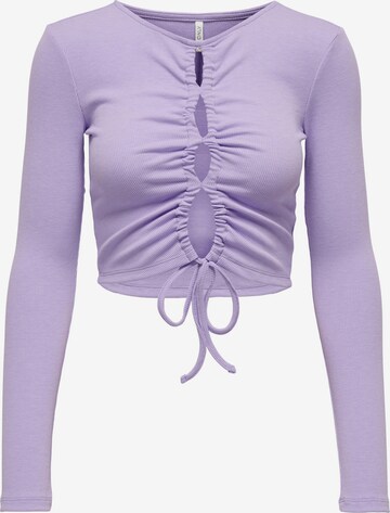 T-shirt 'TRINA' ONLY en violet : devant