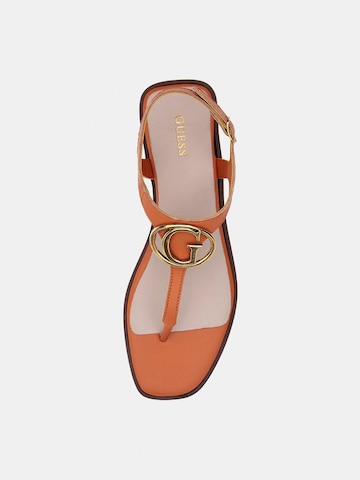 GUESS - Chinelos de dedo 'Miry' em laranja