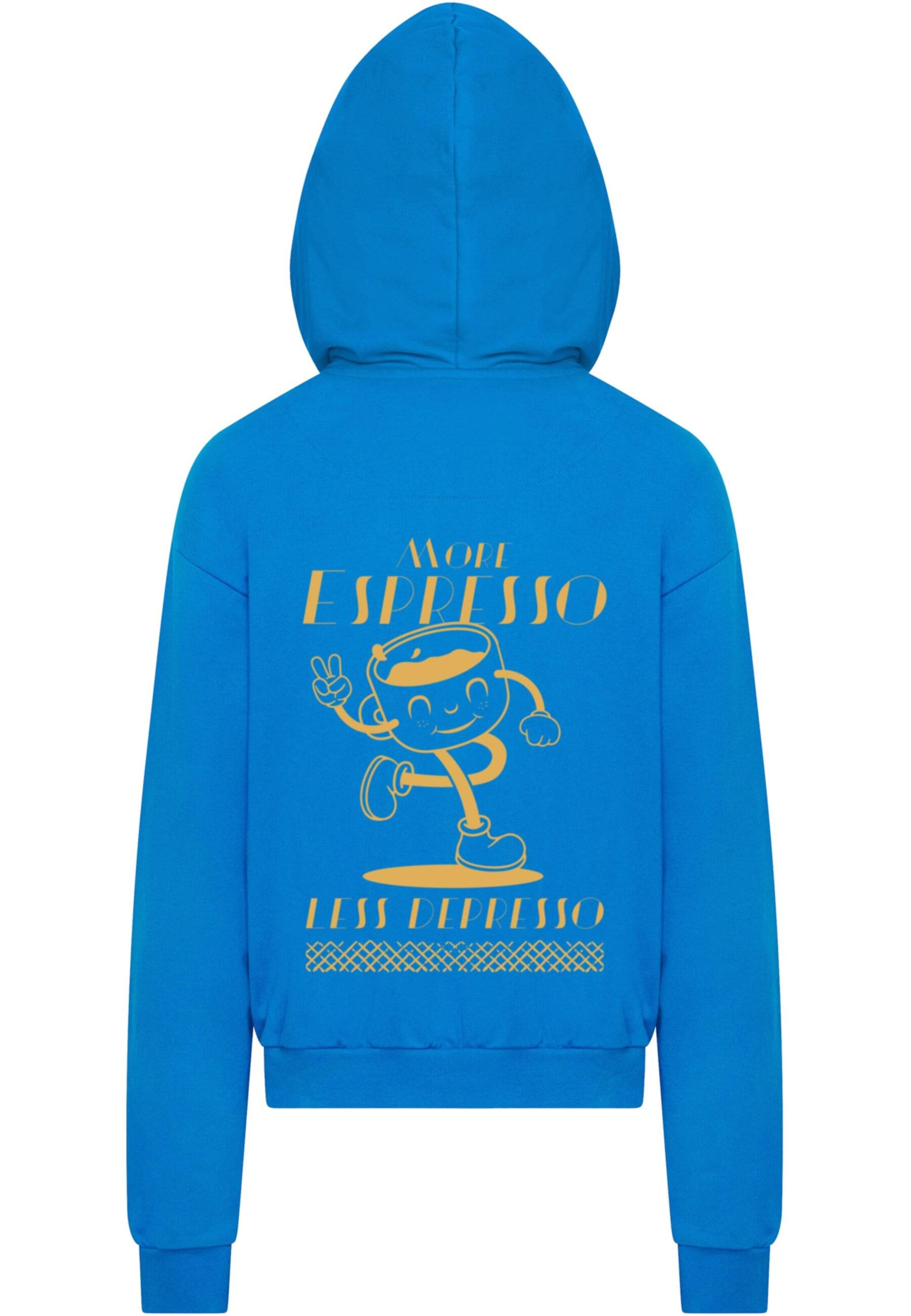 Merchcode Sweatshirt 'Espresso' in Blau