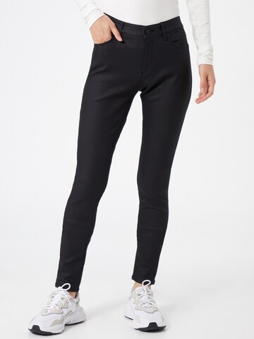 QS Skinny Broek in Zwart: voorkant