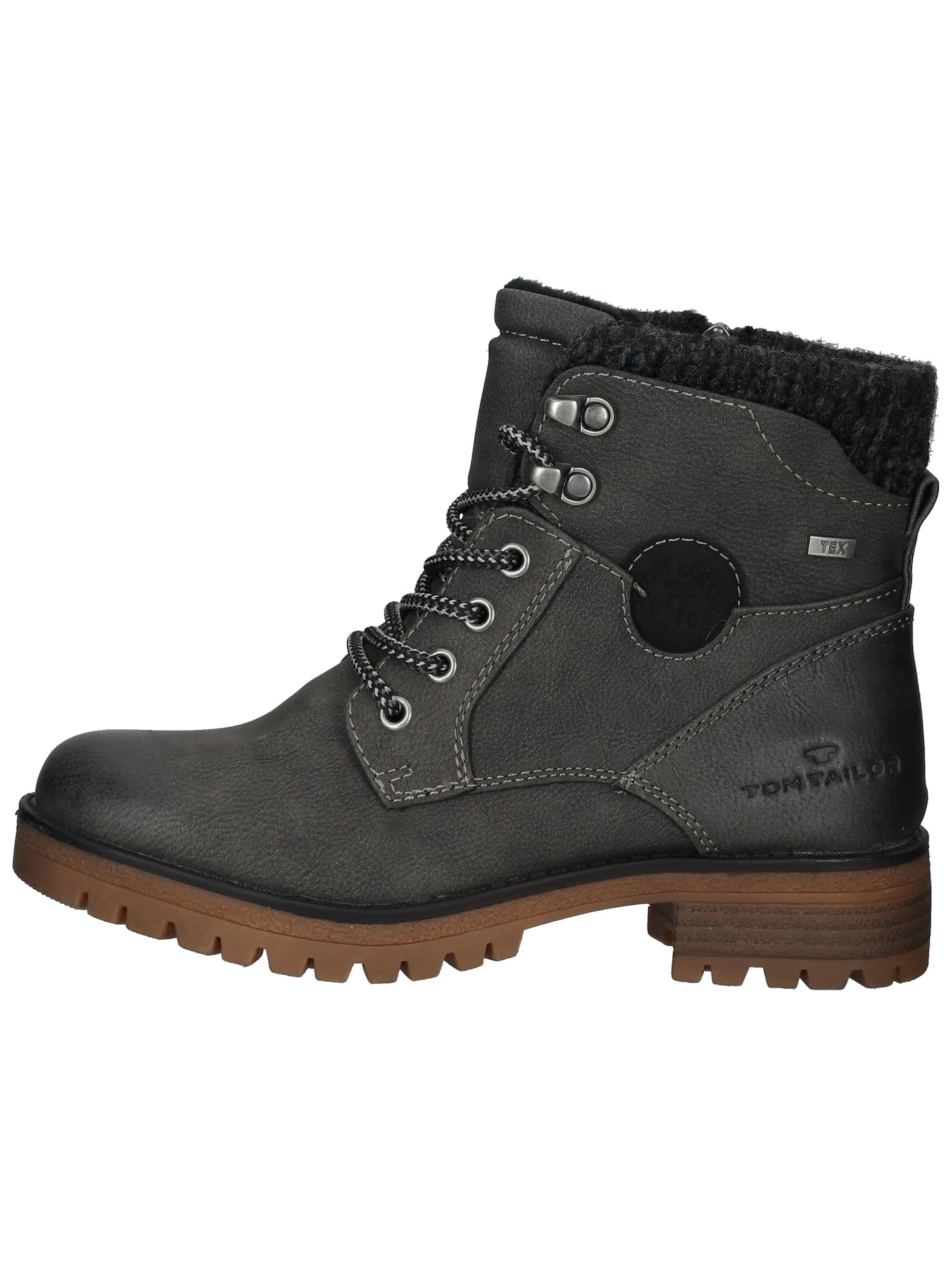 TOM TAILOR Ботинки на шнуровке в Серый