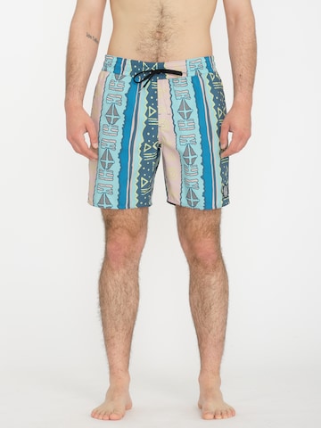 Volcom Swimming Trunks 'LIDO PRINT TRUNK 17 ' in Blue: front