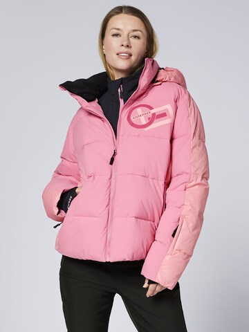 CHIEMSEE Athletic Jacket ' mit abnehmbarer Kapuze ' in Pink: front