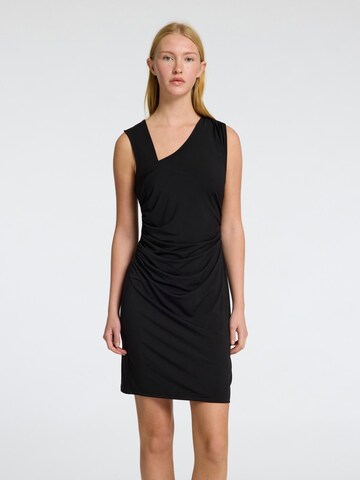 Robe fourreau SELECTED en noir : devant