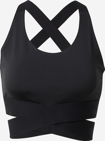ABOUT YOU Sports top 'Vicky' in Black: front