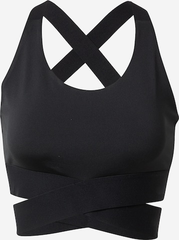 ABOUT YOU Sports Top 'Vicky' in Black: front