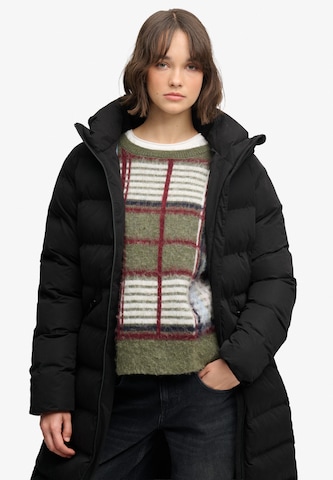 Superdry & Co Wintermantel in Zwart