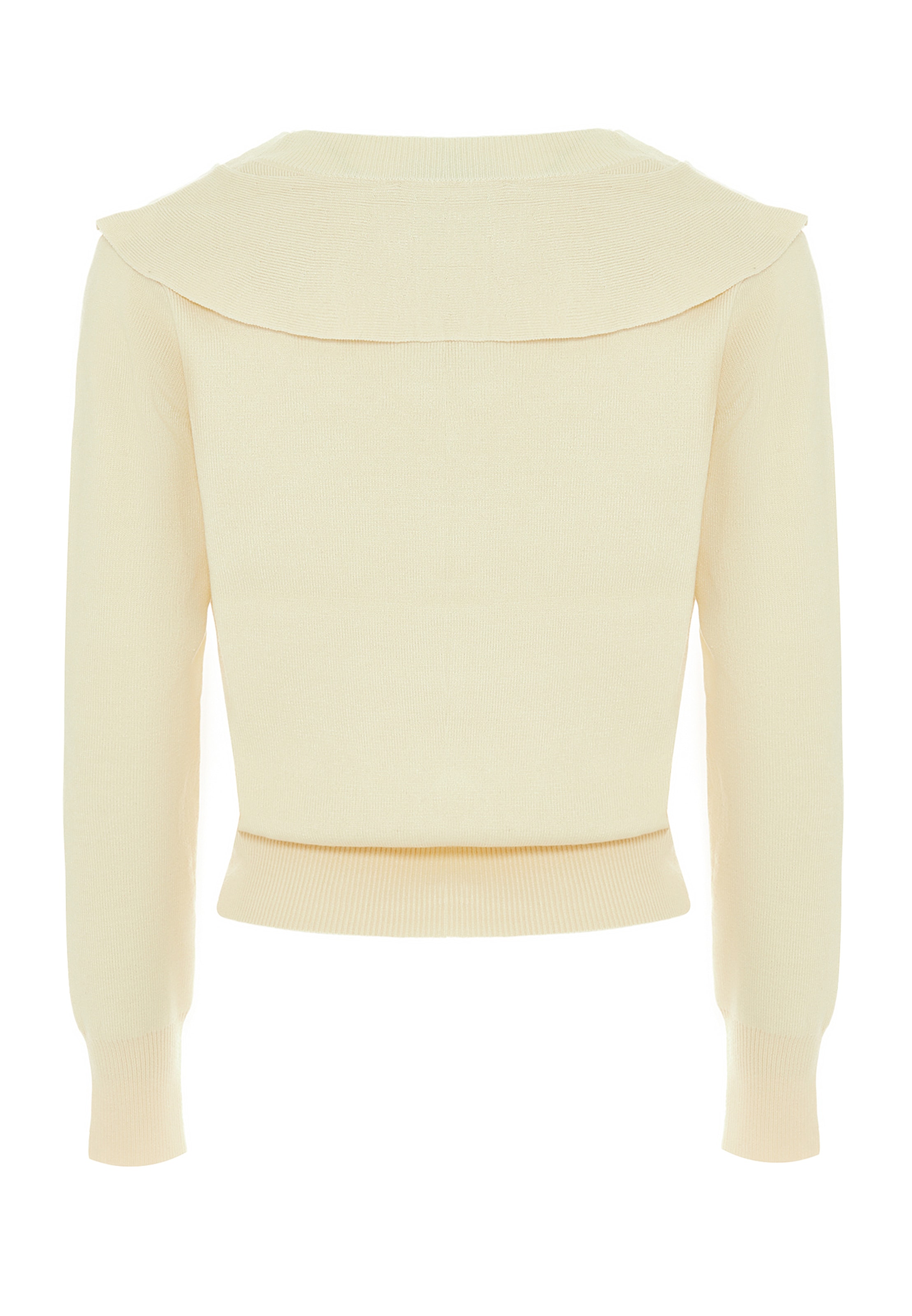 NAEMI - Casaco de malha em bege