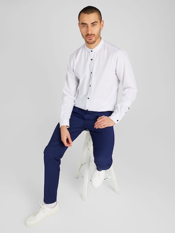 JOOP! Jeans Regular fit Button Up Shirt 'Hedde' in White