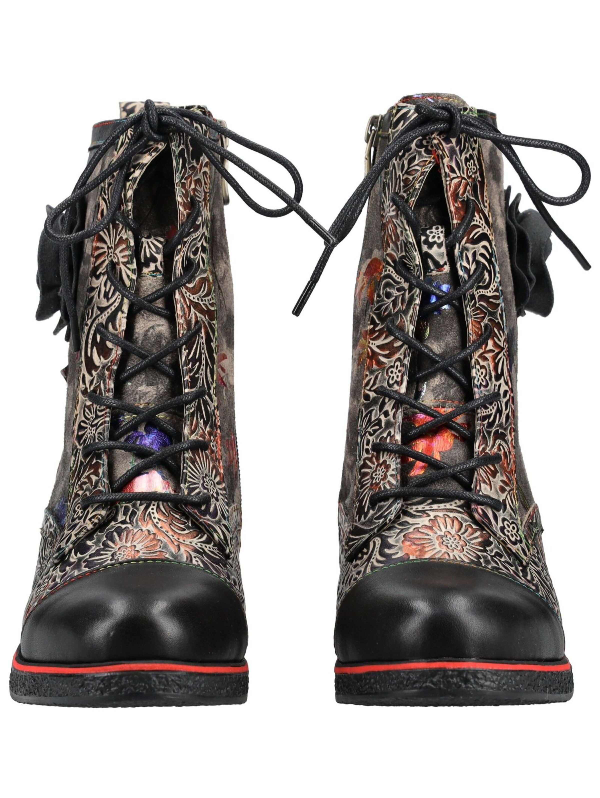 Laura Vita Schnürstiefelette in Schwarz