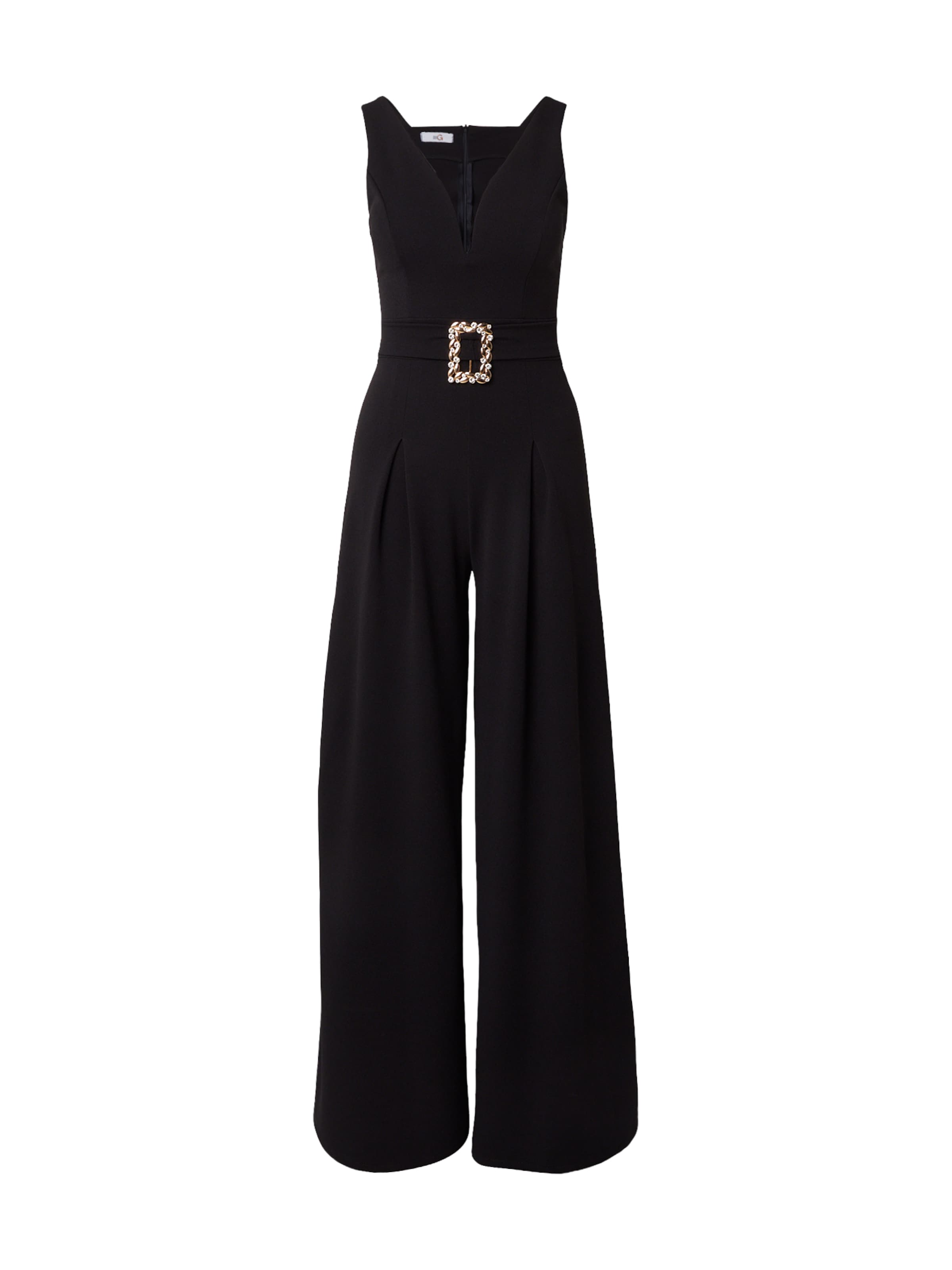 WAL G. Jumpsuit 'RENNIE' in Black: front