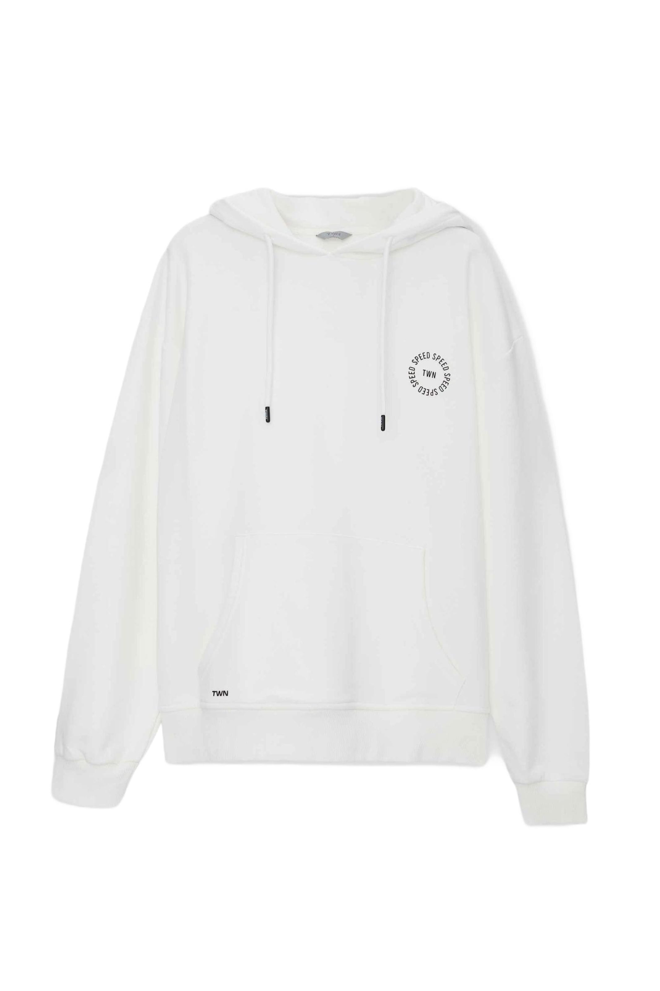 D’S Damat Sweatshirt in Wit: voorkant