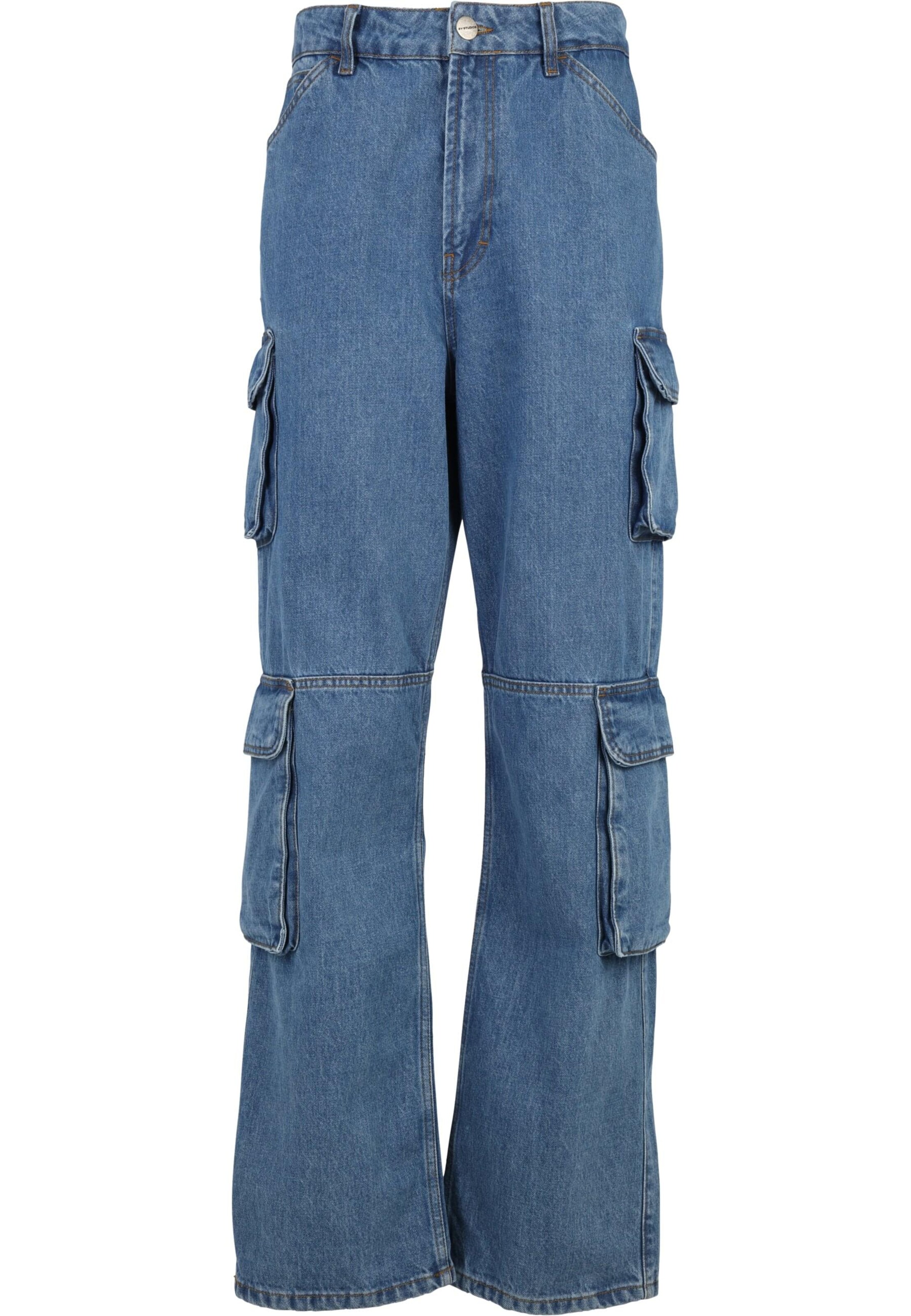 Jeans cargo 'Aidan' di 2Y Studios in blu: frontale