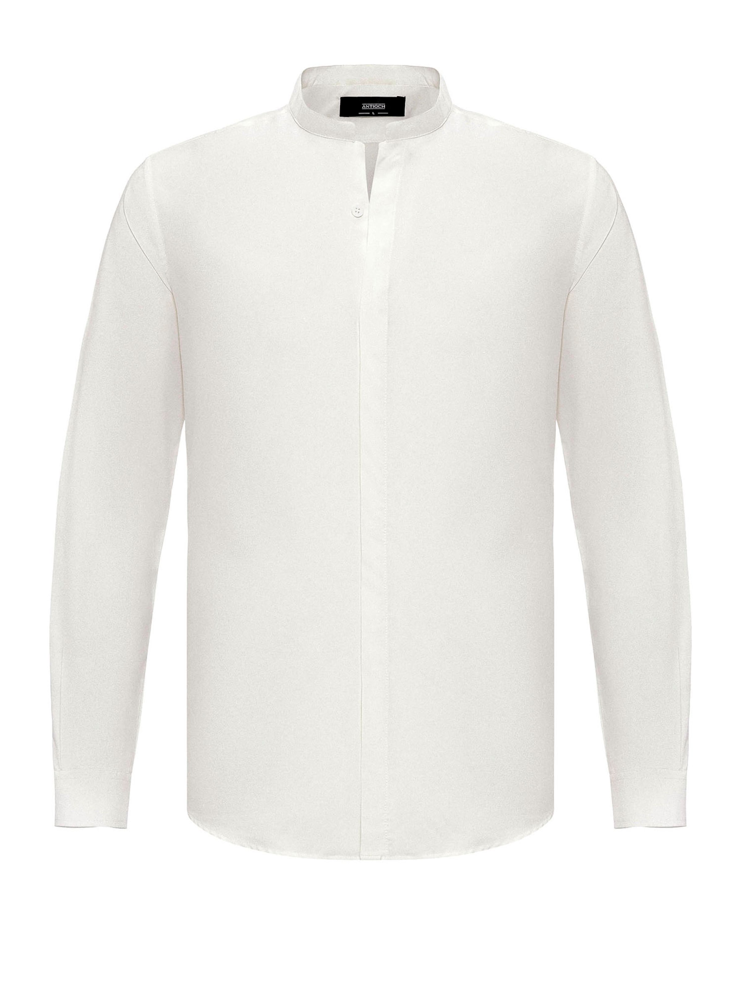 balts Antioch Standarta piegriezums Krekls: no priekšpuses