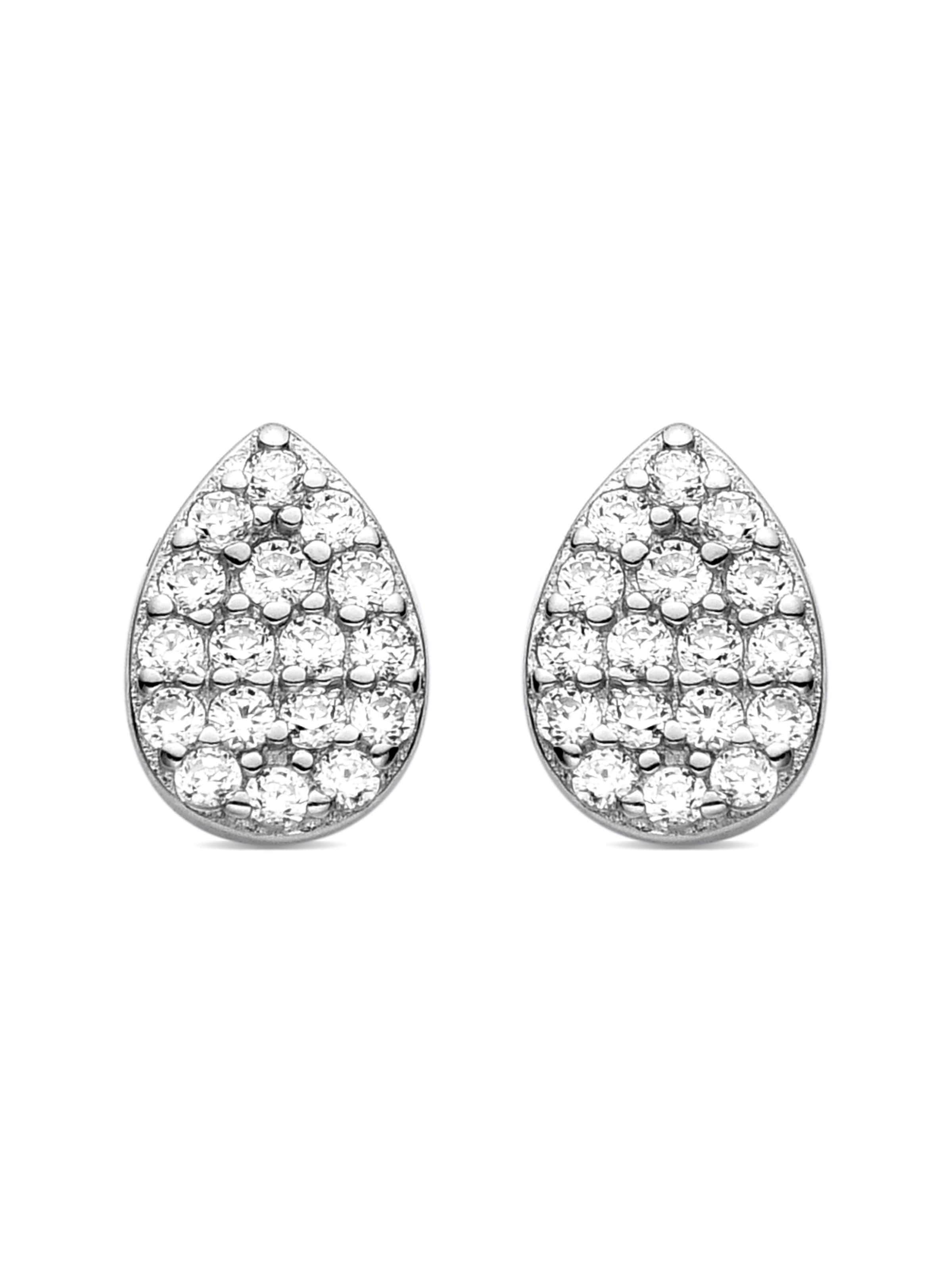 Luxenter Earrings 'Othabi' in White: front