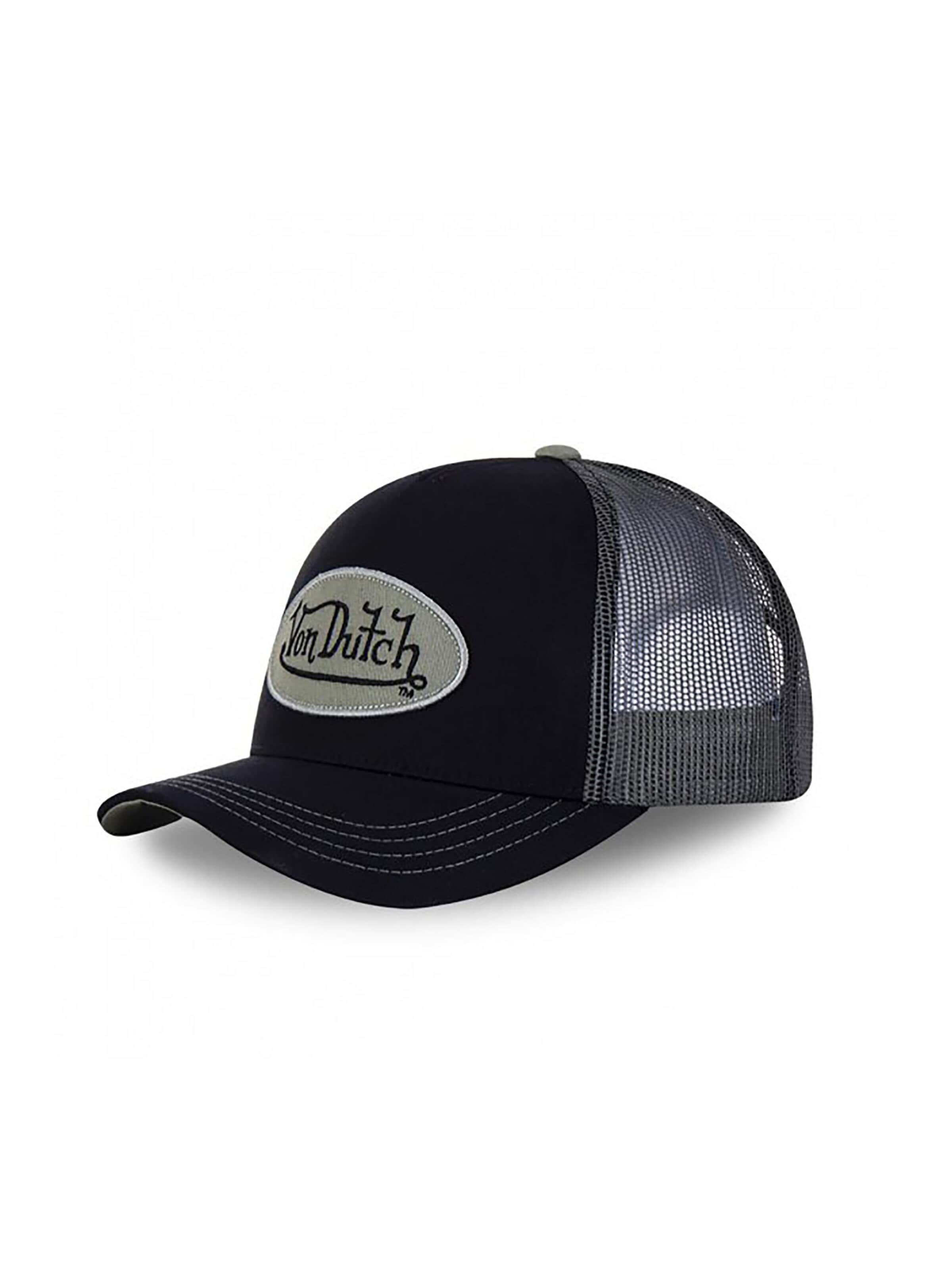 Von Dutch Cap in Schwarz: Vorderseite