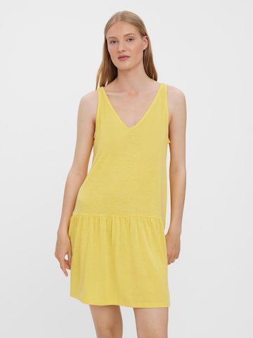 VERO MODA Φόρεμα 'ULJAJUNE' σε κίτρινο: μπροστά