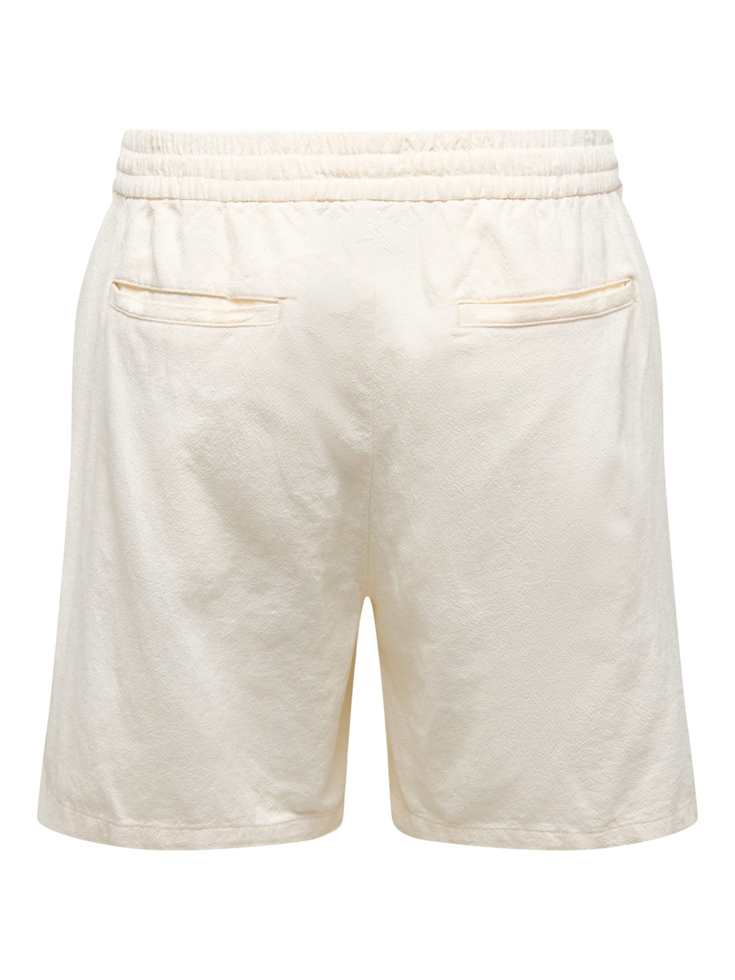 ONLY Baggy Trousers 'Tel' in Beige