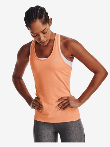 Haut de sport UNDER ARMOUR en orange : devant