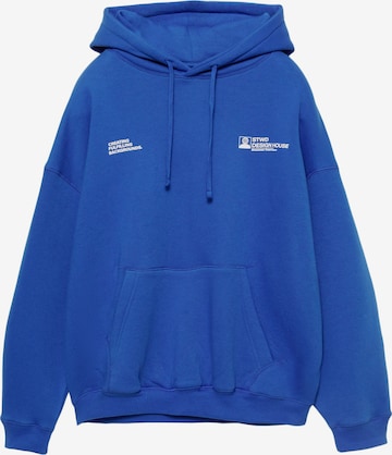 Pull&Bear Sweatshirt 'STWD CIRCA ART' in Blau: Vorderseite