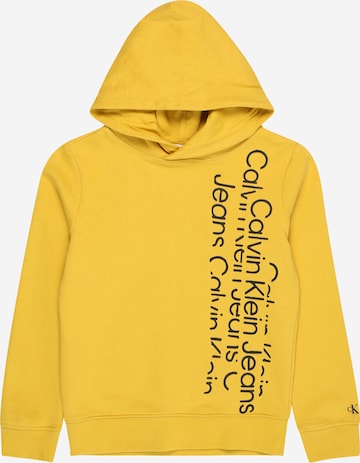 Calvin Klein Jeans - Sudadera en amarillo: frente