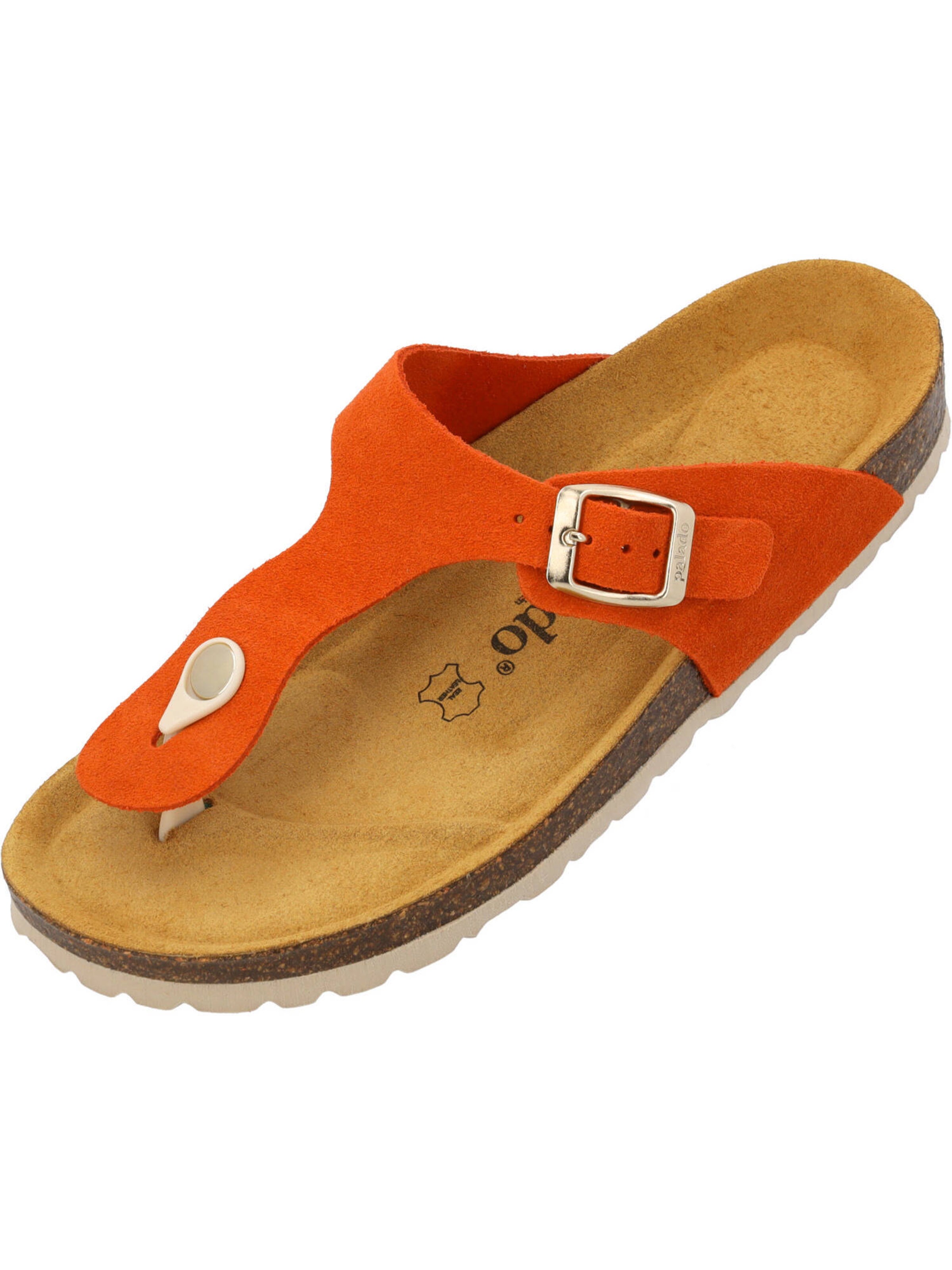 Palado T-bar sandals 'Kos' in Orange: front