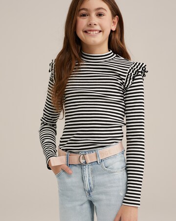 T-Shirt WE Fashion en blanc : devant