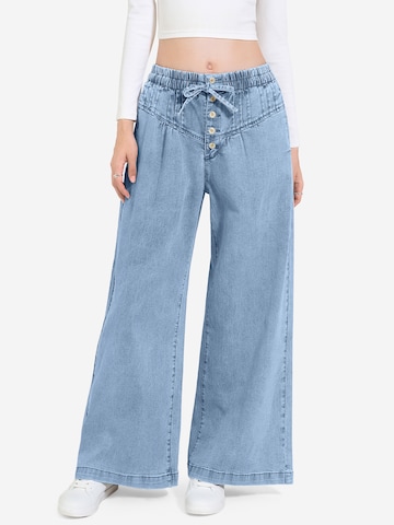 Imily Bela Wide leg Τζιν σε μπλε: μπροστά