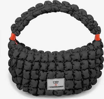 Les Visionnaires Shoulder Bag 'Unio Banana' in Black: front