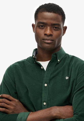 Superdry Regular fit Overhemd in Groen