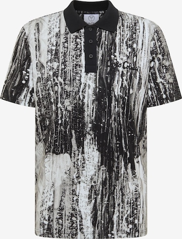 Carlo Colucci Poloshirt 'Fascella' in Schwarz: Vorderseite