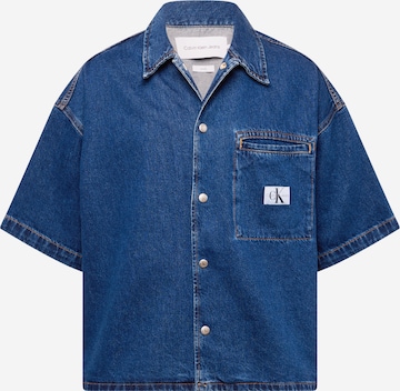 Calvin Klein Jeans - Regular Camisa em azul: frente