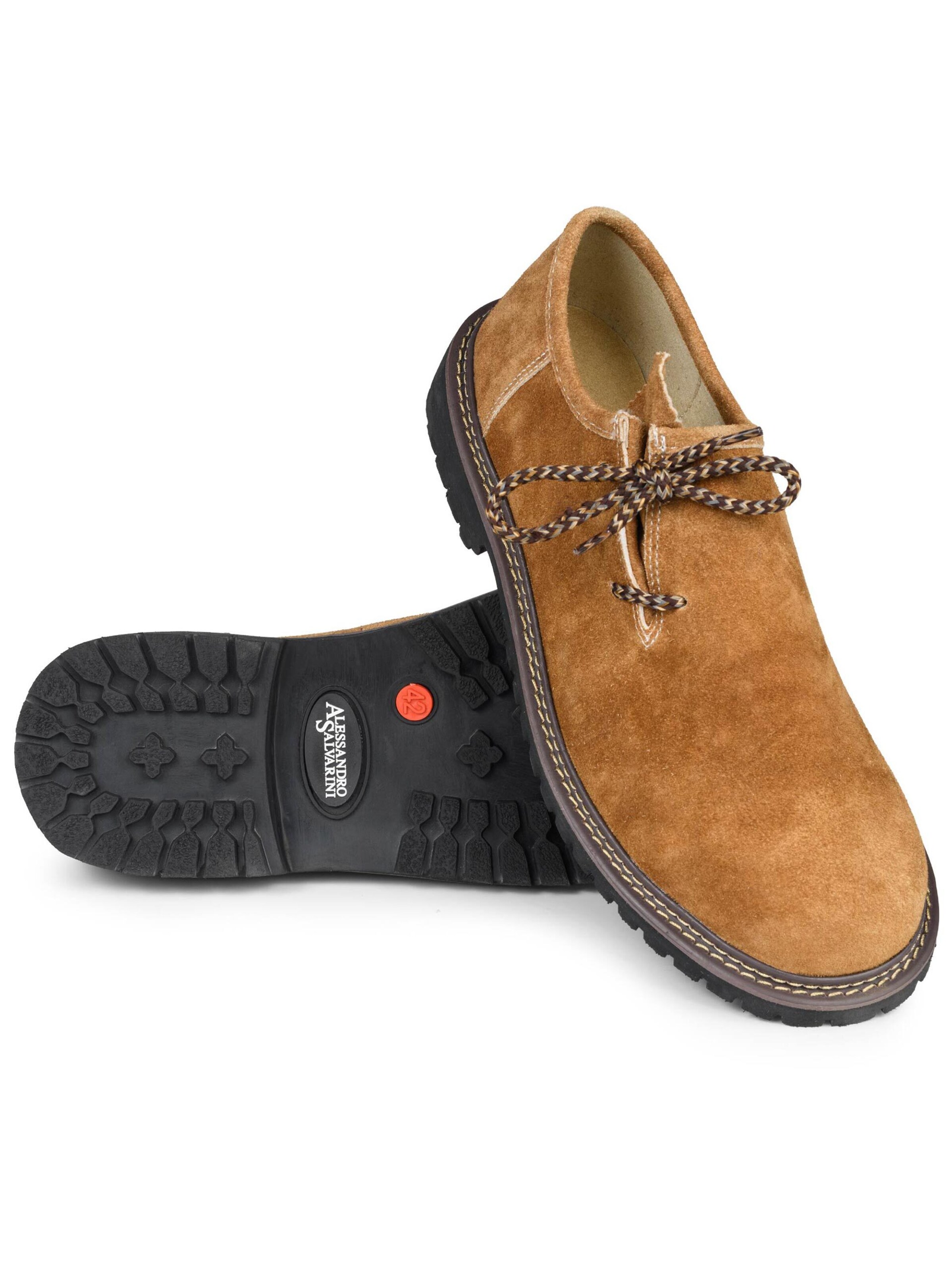Alessandro Salvarini Trachtenschuhe 'AS453' in Braun