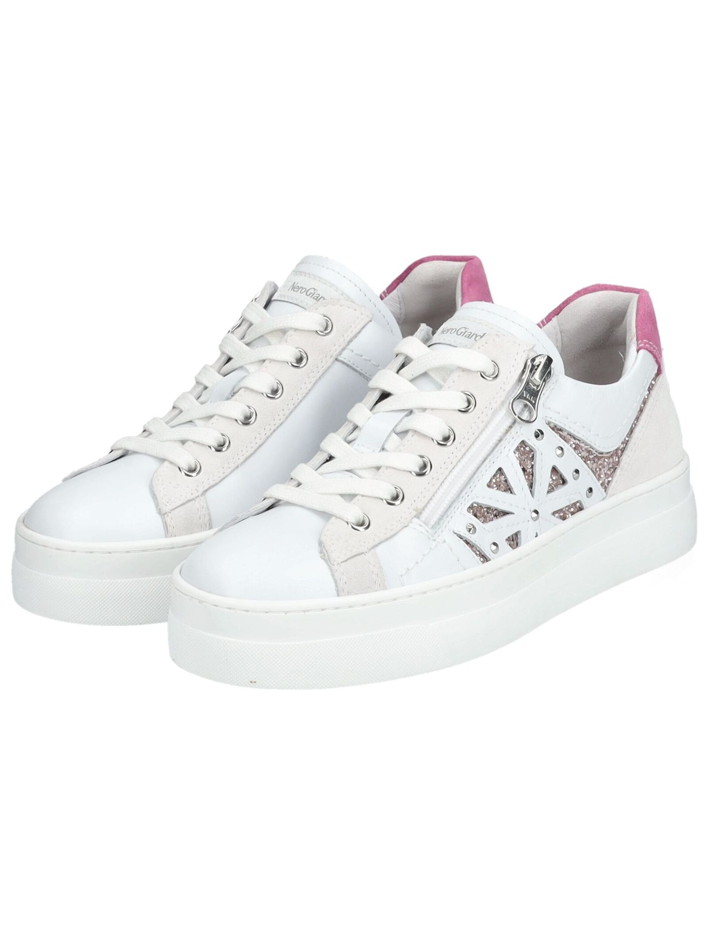 Nero Giardini Platform trainers in White